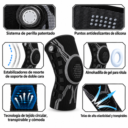rodillera  ajustable y transpirable
